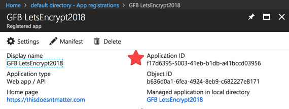 071018-Azure-AppRegistration-AppID.png App Registration App-Client ID